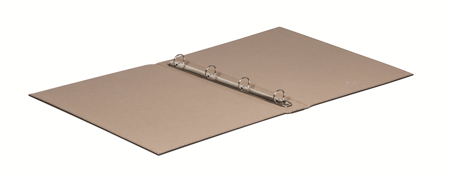 4-Ring Binder by Giobagnara | Available in A5 and A4 | Leather cover | 4 rings Ø 2.5 cm | Office Supplies and Binders | 2Jour Concierge, your luxury lifestyle shop