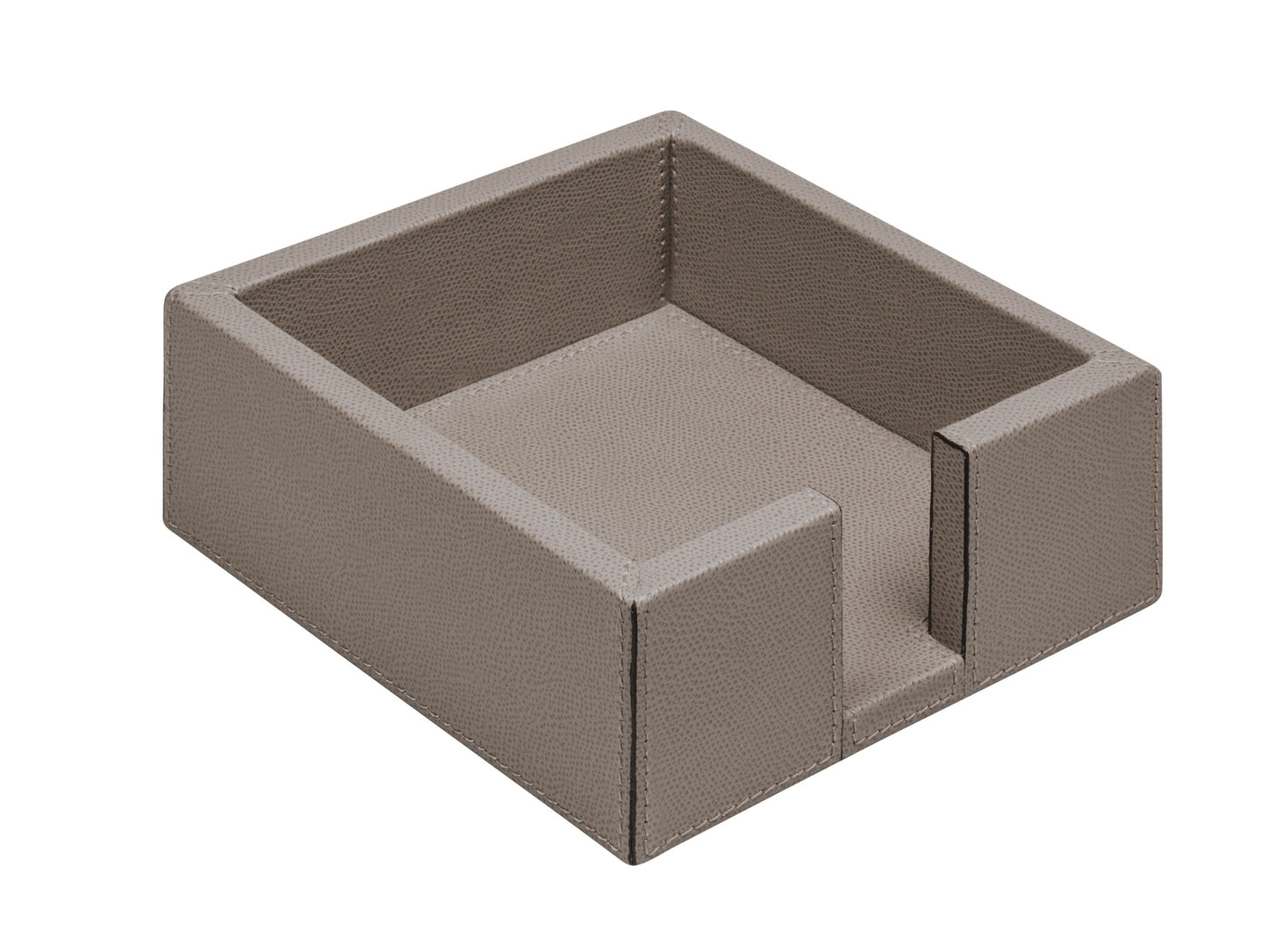 Kleiner Serviettenhalter aus Holz mit Lederbezug von Ritz