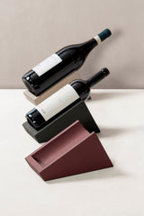 Supertuscan Leather-Covered Wood Wine Bottle Holder