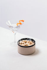 Calypso Leather-Covered Stainless-Steel Double-Wall Bowl