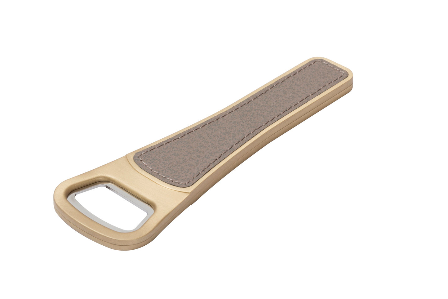 Brooklyn Metal Bottle Opener with Leather Inserts N2
