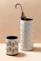 Bino Regenerated Leather-Covered Metal Umbrella Stand