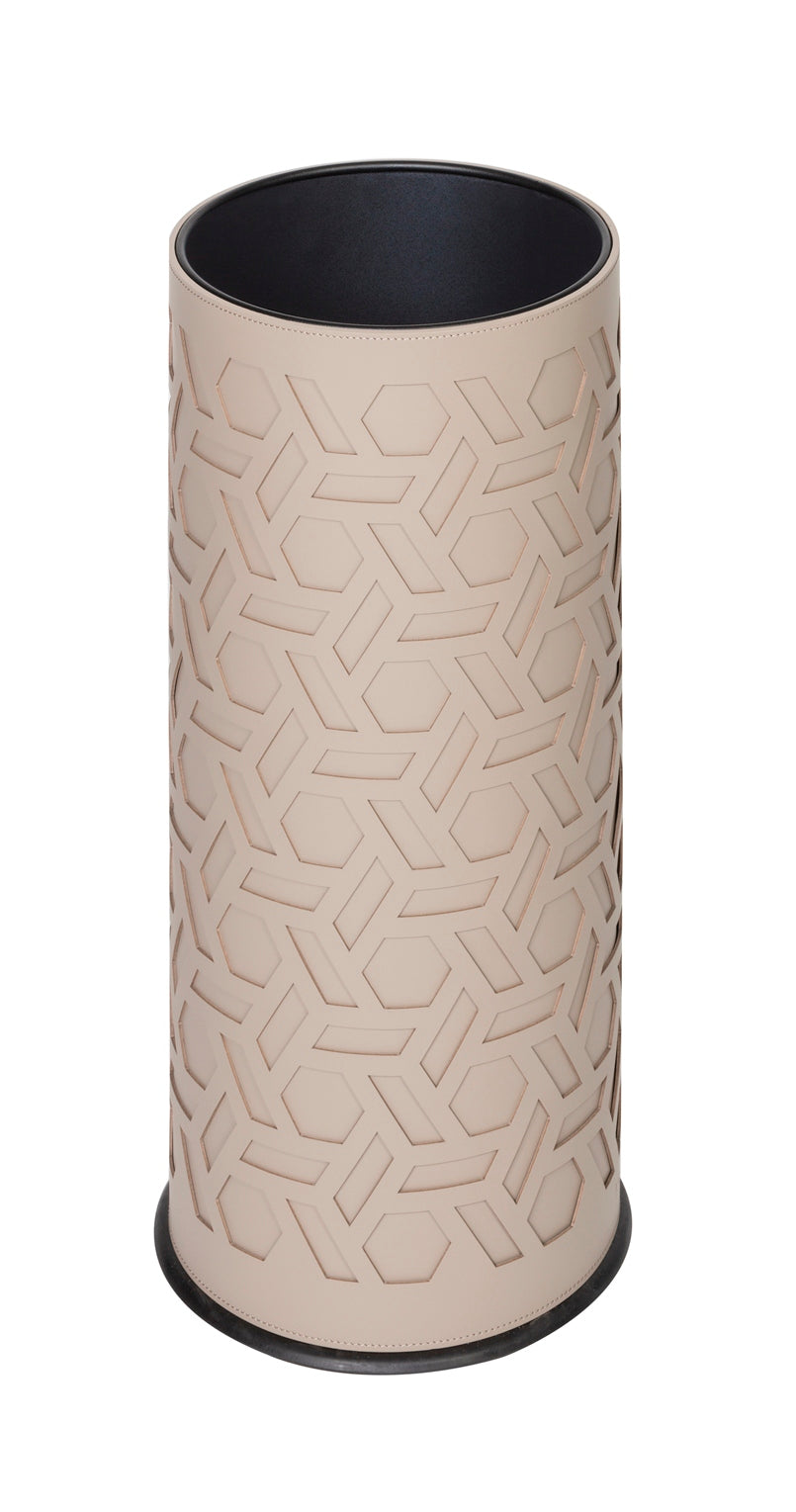 Bino Regenerated Leather-Covered Metal Umbrella Stand | Stylish and Functional Design | Perfect for Entryway Organization | Explore a Range of Luxury Home Accessories at 2Jour Concierge, #1 luxury high-end gift & lifestyle shop