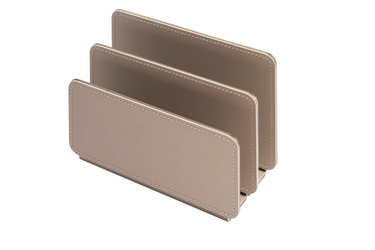 Rudi Tour | Envelope Holder: Regenerated leather with aluminum insert and smooth, matte finish, designed by Adam D. Tihany for storing letters or correspondence | Office + Tech / Desk Sets & Organizers | 2Jour Concierge, your luxury lifestyle shop