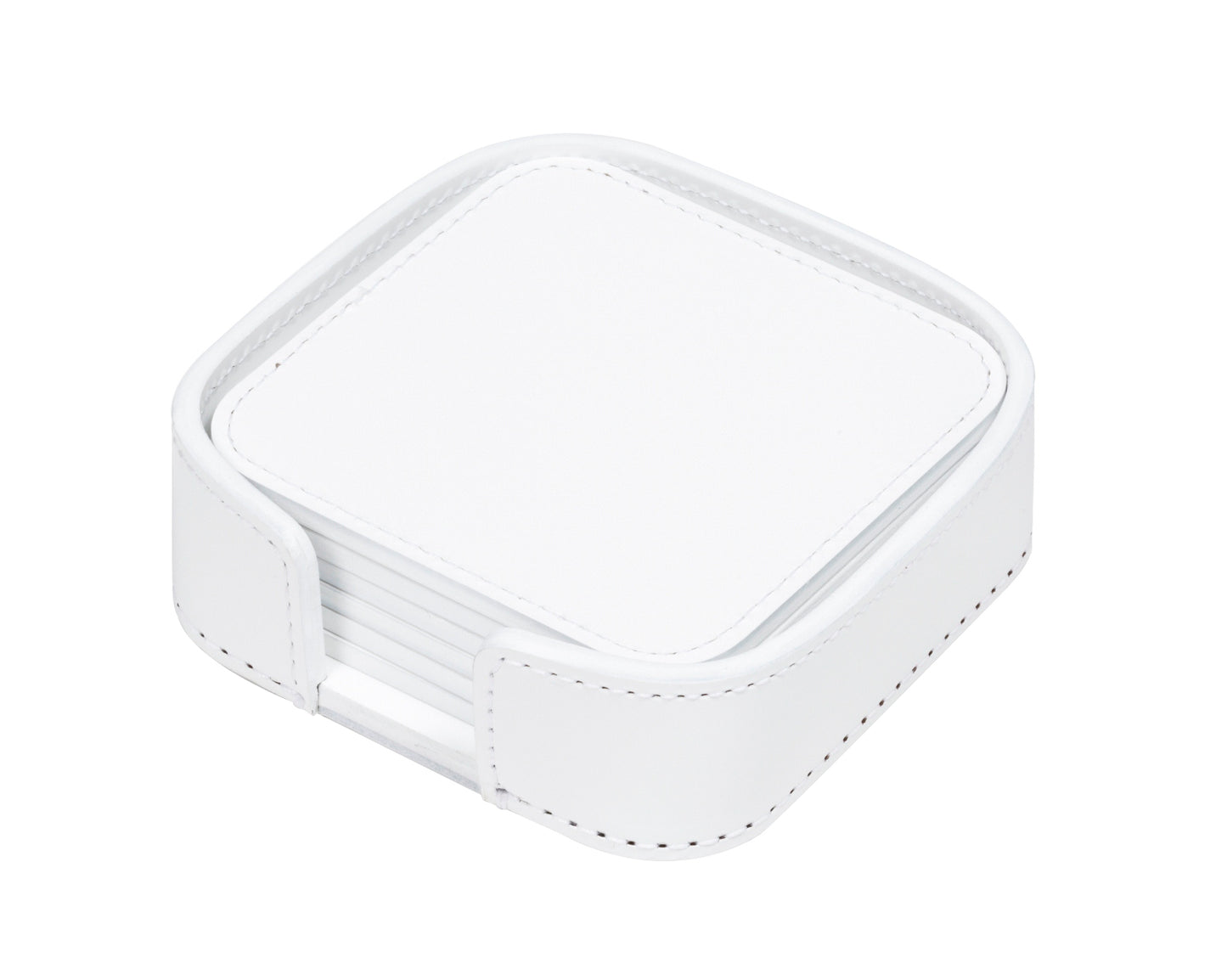 RUDI Acquerello Coaster Holder & 6 Coasters (square rounded) | 2Jour Concierge, #1 luxury high-end gift & lifestyle shop