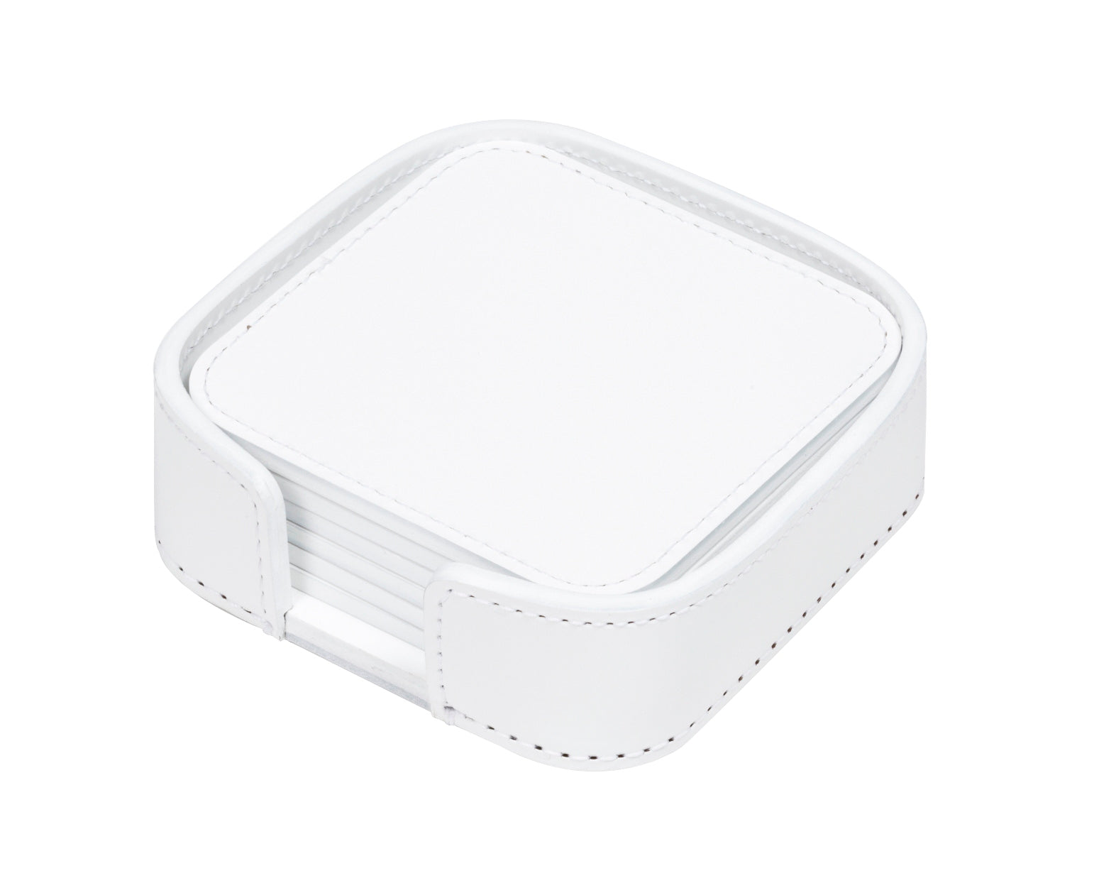 RUDI Acquerello Coaster Holder & 6 Coasters (square rounded) | 2Jour Concierge, #1 luxury high-end gift & lifestyle shop