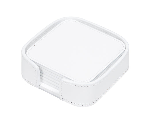 RUDI Acquerello Coaster Holder & 6 Coasters (square rounded) | 2Jour Concierge, #1 luxury high-end gift & lifestyle shop