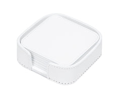 Acquerello Coaster Holder & 6 Coasters (square rounded)