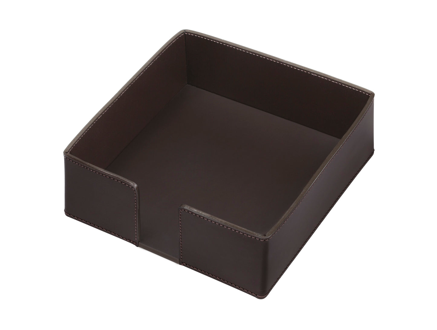 Rudi Voilà | Napkin Holder: Regenerated leather with open sides and smooth, matte finish, for presenting napkins on dining or hospitality tables | Serveware & Hospitality / Napkin + Cutlery Holders | 2Jour Concierge, your luxury lifestyle shop