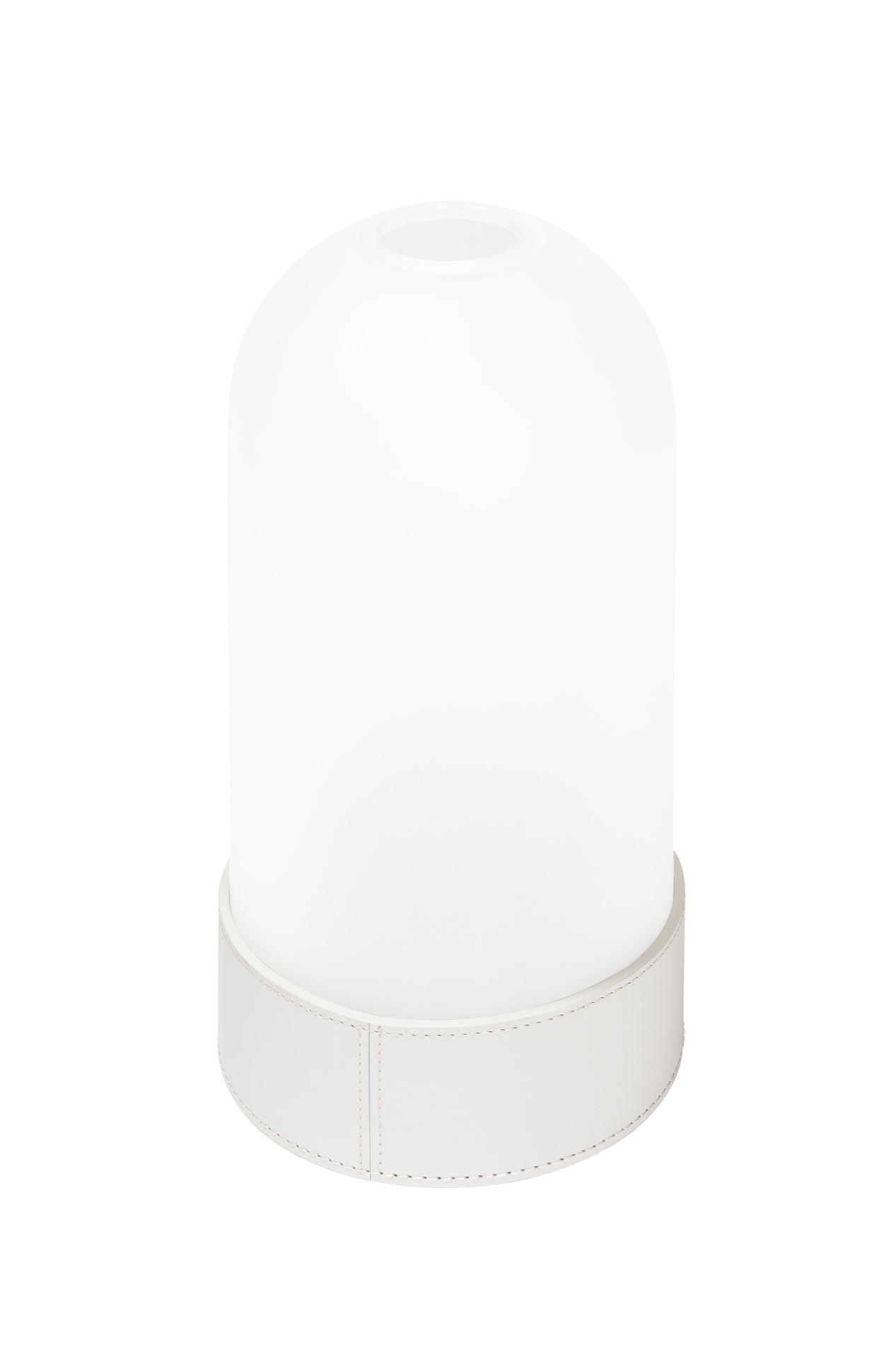 Hotaru N°1 Lantern by RUDI | Finest regenerated leather base with water-resistant and UV-resistant finish | Features a removable frosted borosilicate glass cap for a subtle, diffused glow | Versatile accent piece to create enchanting atmospheres | Home Decor and Lighting | 2Jour Concierge, your luxury lifestyle shop