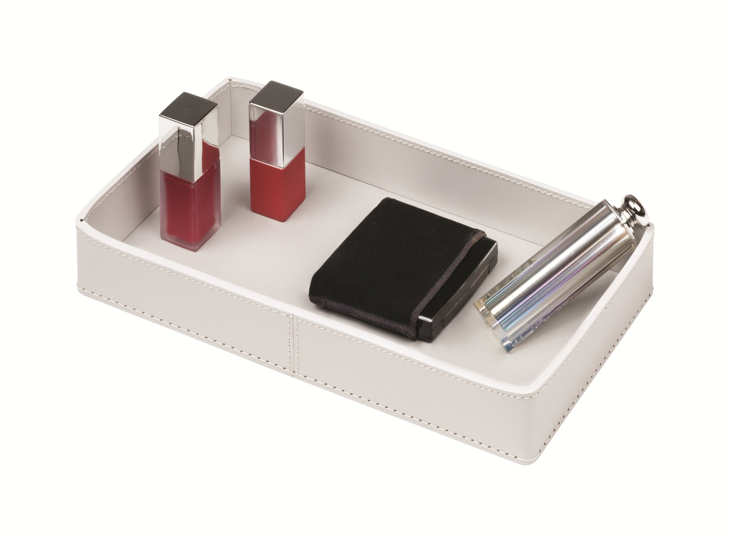 RUDI Narciso Regenerated Leather Vanity Tray | Elegant and Functional Design | Crafted from Finest Regenerated Leather | Water-resistant and UV-resistant Finish | Explore a Range of Luxury Home Accessories at 2Jour Concierge, #1 luxury high-end gift & lifestyle shop