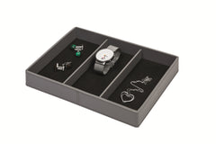 Narciso Regenerated Leather Jewellery Tray With Suede Lining