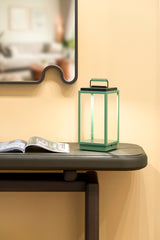 x TEKNA Blakes Leather-Covered Brass Table Lamp 110V