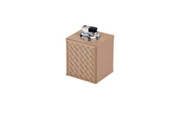Nereo Handwoven Leather-Covered Table Lighter