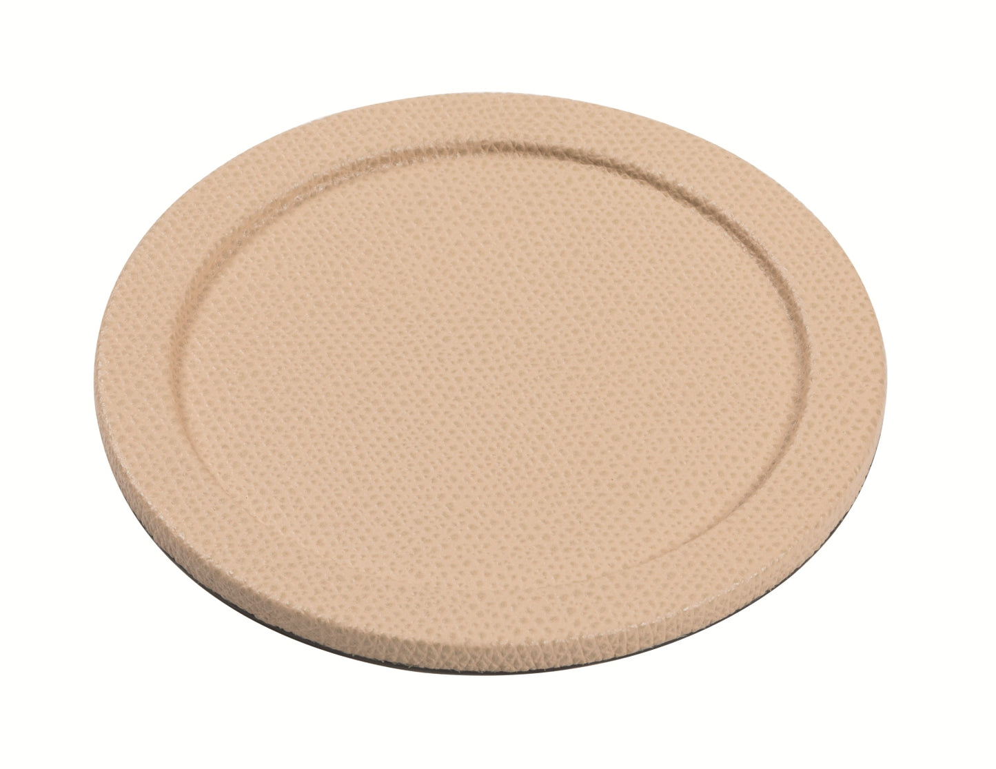 Gordon Leather-Covered Wood Coaster & Glass Cover