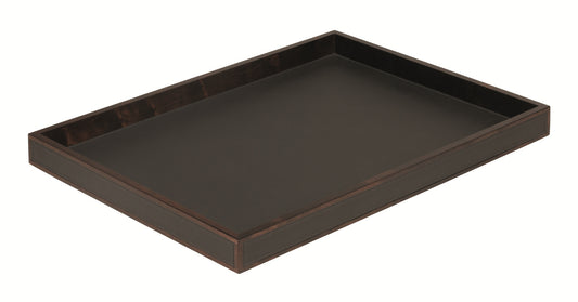 Giobagnara Milano Tray | Maple wood structure with embedded leather on the sides and top | Home Decor and Serveware | 2Jour Concierge, your luxury lifestyle shop