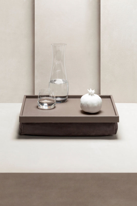 Giobagnara Teddy Bed Tray with Suede Padding | Luxury Bedroom Accessories, Elegant Breakfast Trays & Gift Items | 2Jour Concierge, #1 luxury high-end gift & lifestyle shop