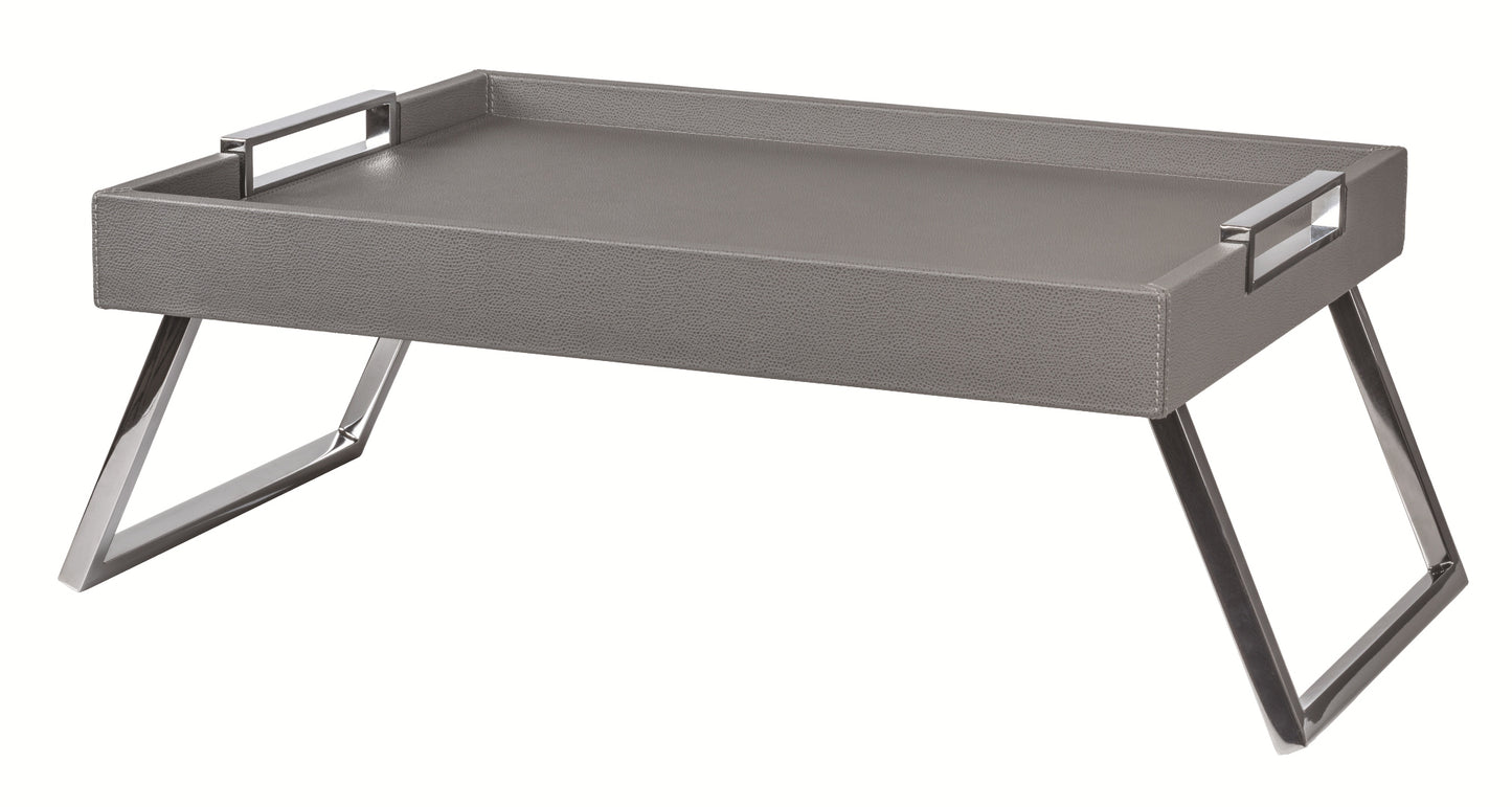 Giobagnara Vic Leather Covered Wood Bed Tray With Handles And Extractable Folding Legs | Luxury Bedroom Accessories, Elegant Breakfast Trays & Gift Items | 2Jour Concierge, #1 luxury high-end gift & lifestyle shop