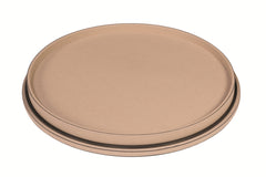 Saturn Lazy Susan Leather-Covered Wood Rotating Tray with Removable Top