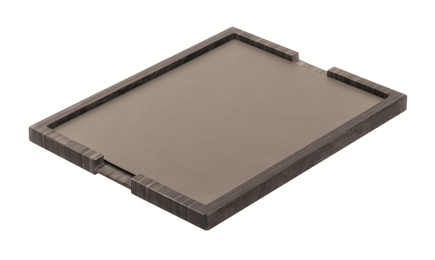 Giobagnara Ettore Marble Tray | Marble structure with a removable leather pad | Approximate weight: 9.5 kg | Luxurious and sturdy design | Home Decor and Serveware | 2Jour Concierge, your luxury lifestyle shop