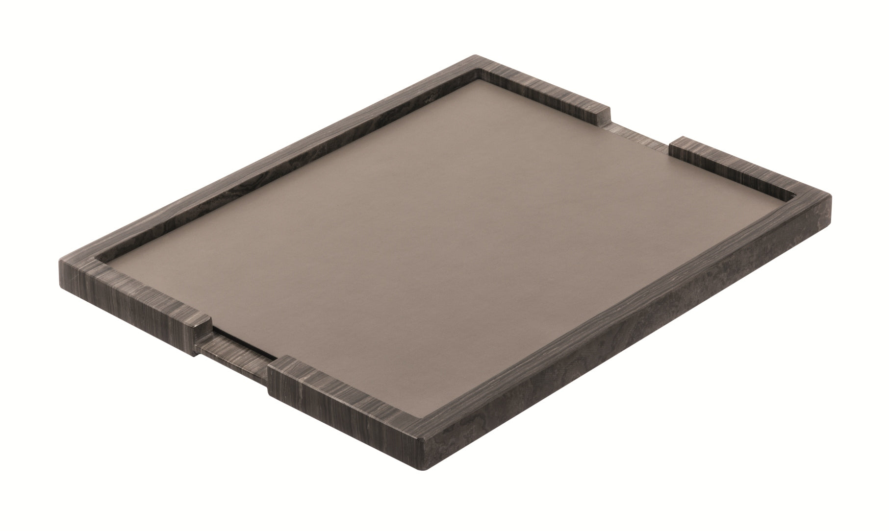 Giobagnara Ettore Marble Tray | Marble structure with a removable leather pad | Approximate weight: 9.5 kg | Luxurious and sturdy design | Home Decor and Serveware | 2Jour Concierge, your luxury lifestyle shop