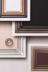 Campo Leather-Covered Tray with Metal Frame, Square
