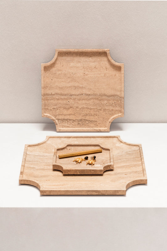 Giobagnara x Stephane Parmentier Vitruvio Marble Valet Tray | Luxury Trays, Valet Trays, Decorative Trays | 2Jour Concierge, #1 luxury high-end gift & lifestyle shop