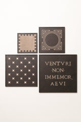 x Stephane Parmentier Garibaldi Nappa Leather and Suede Marquetry Tray Square