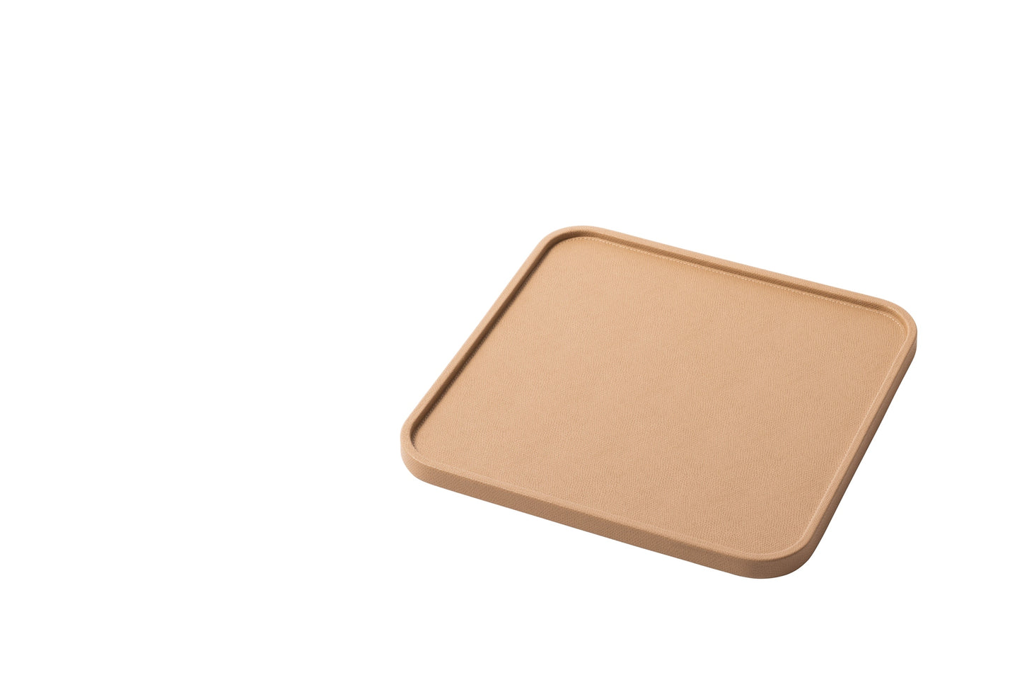Arcobaleno Leather-Covered Tray Square Rounded M