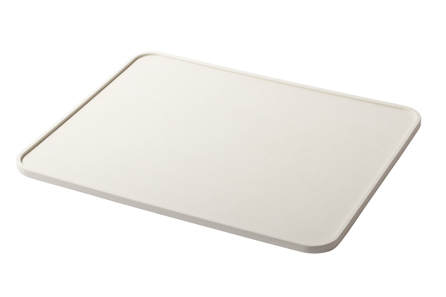 Arcobaleno Leather-Covered Tray Rectangular Rounded L