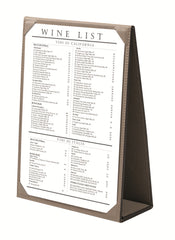 Tavola 2 Leather Menu Holder: Foldable & Double-Sided