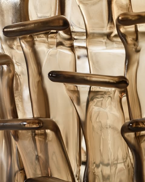 Venini Ritagli Vase | A striking Murano glass vase designed by Fulvio Bianconi in 1989 | Created using the innovative "Ritagli" technique, with small rectangular glass strips layered over a hand-blown truncated cone base | Inspired by desert plants and futuristic architecture, this piece represents one of the most expressive glassmaking innovations of the twentieth century | A bold sculptural statement for refined interiors | Design by Venini | Tableware & decorative objects | 2Jour Concierge, your luxury l