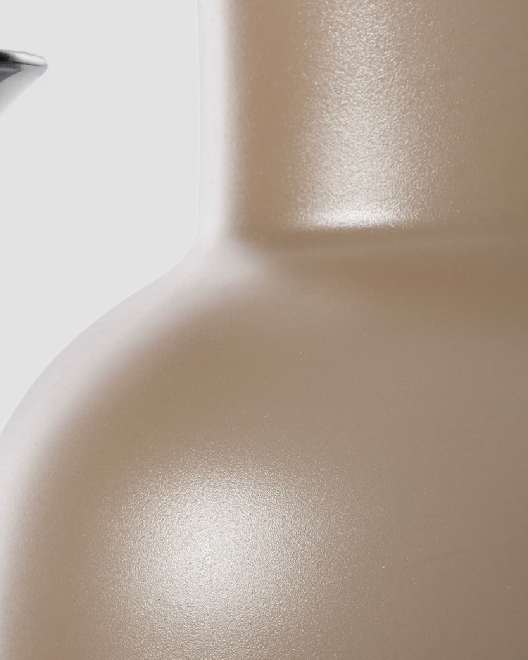 Opalino Murano Glass Vase, Moka