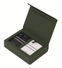 Parma Leather-Covered Wood Playing Card Holder Case with Magnetic Closing