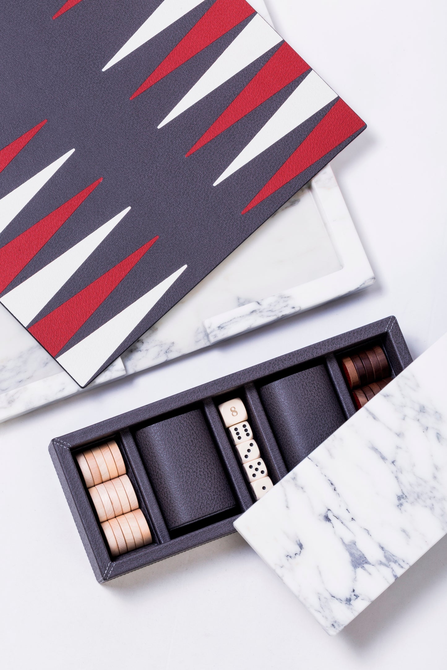 Giobagnara Ettore Marble Backgammon Set| 2Jour Concierge, #1 luxury high-end gift & lifestyle shop