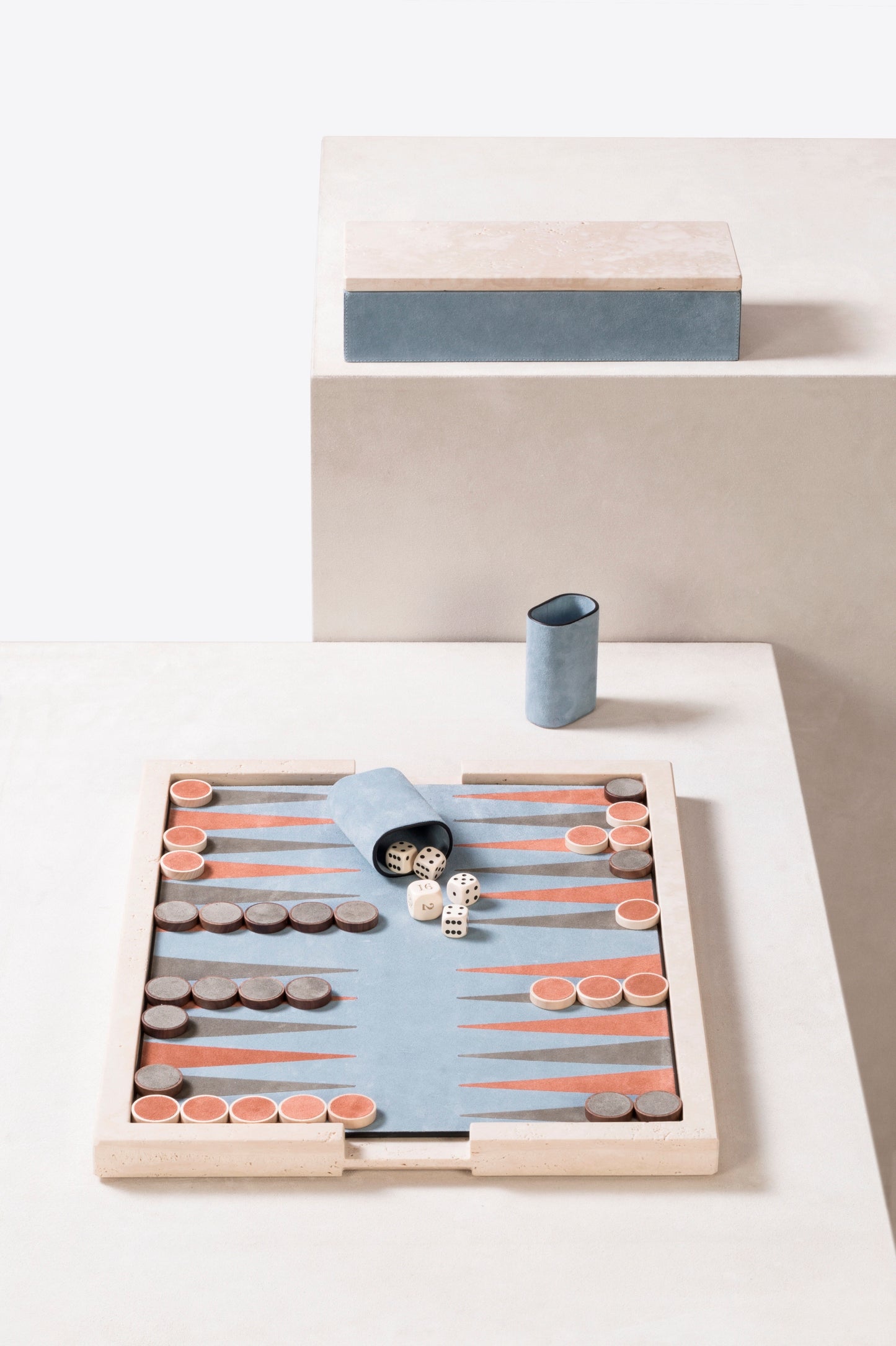 Giobagnara Ettore Marble Backgammon Set| 2Jour Concierge, #1 luxury high-end gift & lifestyle shop