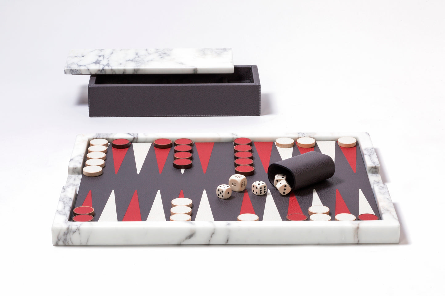 Giobagnara Ettore Marble Backgammon Set| 2Jour Concierge, #1 luxury high-end gift & lifestyle shop