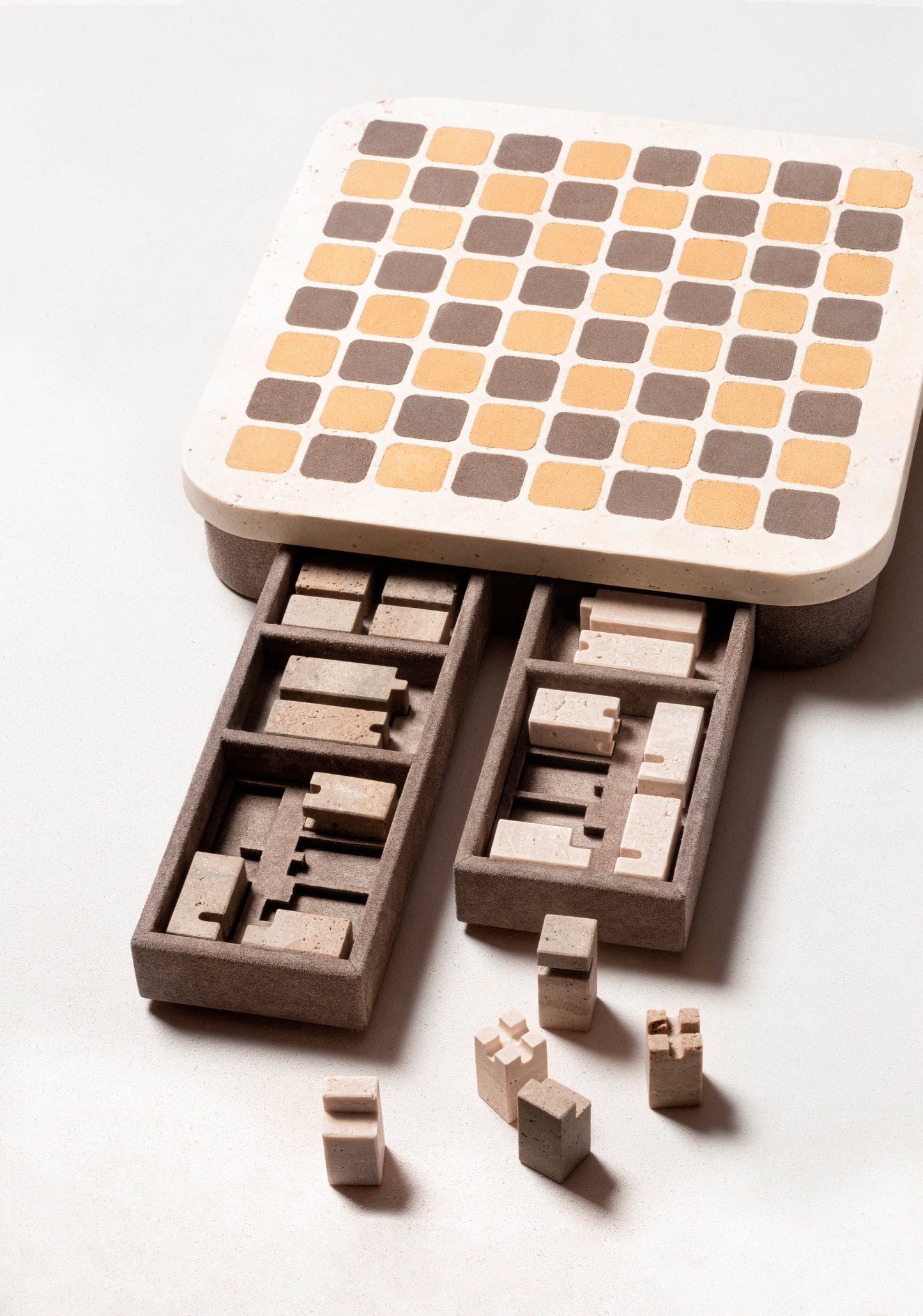 Giobagnara Delos Marble Chess Set | 2Jour Concierge, #1 luxury high-end gift & lifestyle shop