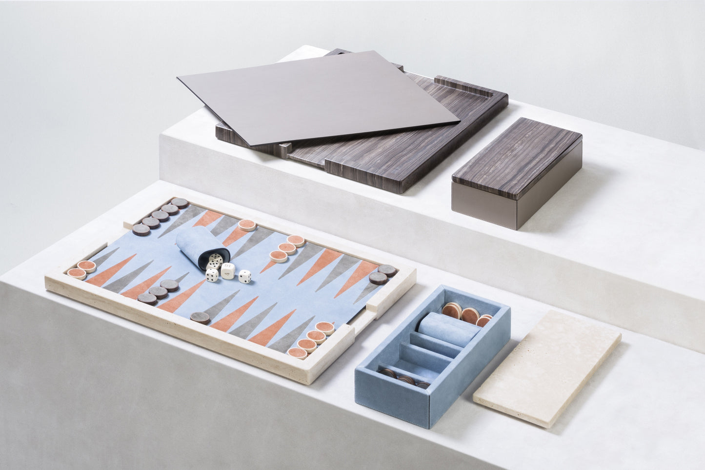 Giobagnara Ettore Marble Backgammon Set| 2Jour Concierge, #1 luxury high-end gift & lifestyle shop