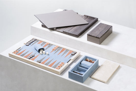 Giobagnara Ettore Marble Backgammon Set| 2Jour Concierge, #1 luxury high-end gift & lifestyle shop