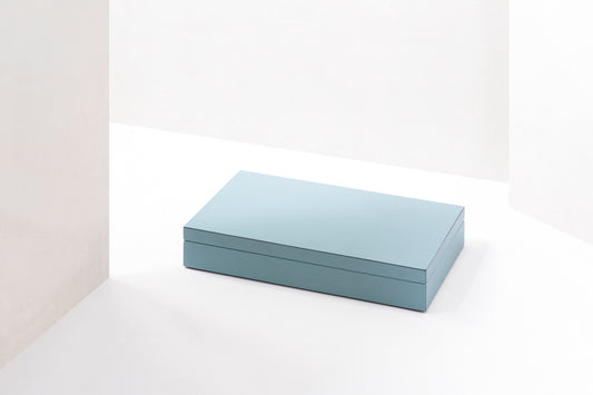 Mahjong Leather-Covered Wood Game Set With Backelite Tiles