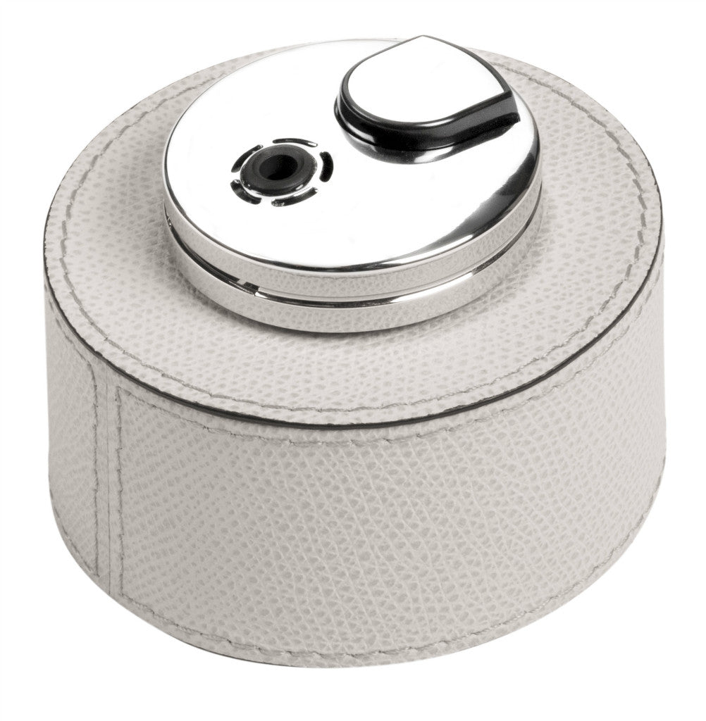 Giobagnara Montego Table Leather Lighter | Stylish Table Lighters with Elegant Leather Finish | 2Jour Concierge, #1 luxury high-end gift & lifestyle shop