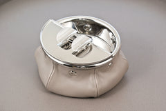 Laurence Windproof Brass & Leather Bean Bag Ashtray