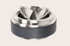 Libeccio Leather-Covered Stainless Steel Tipping Ashtray