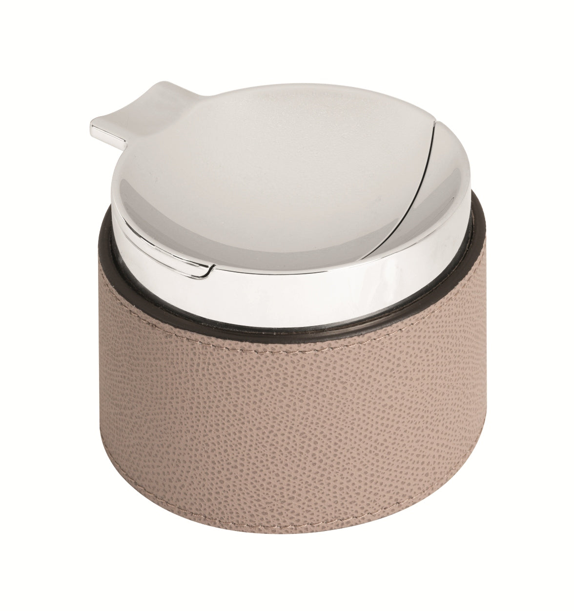 Giobagnara Colorado Chrome Plated Brass Ashtray with Leather Band | Luxury Cigar and Smoking Accessories, Elegant Tabletop Decor & Gift Items | 2Jour Concierge, #1 luxury high-end gift & lifestyle shop