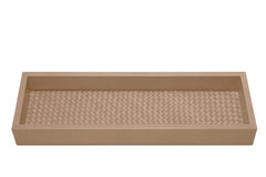 Febe Handwoven Leather Valet Tray Long Rectangular