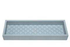 Febe Diamonds Leather Valet Tray Long Rectangular