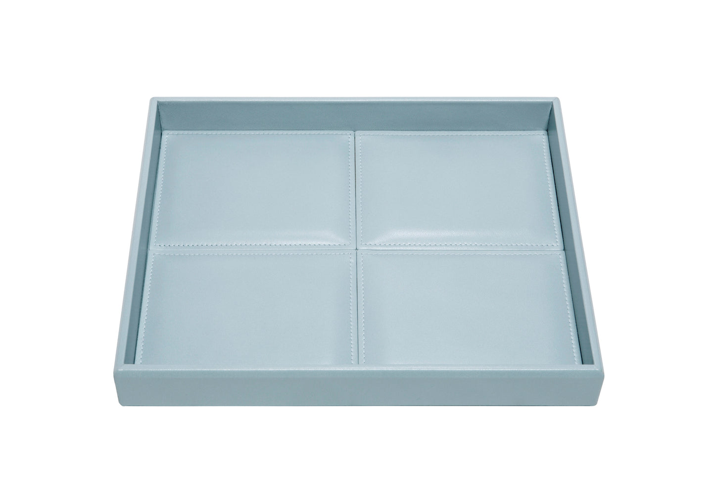 Riviere Eva Classic Rectangular Valet Tray | Leather Tray | Stitched Padded Lining | Ideal for Yacht Decor | Available at 2Jour Concierge, #1 luxury high-end gift & lifestyle shop
