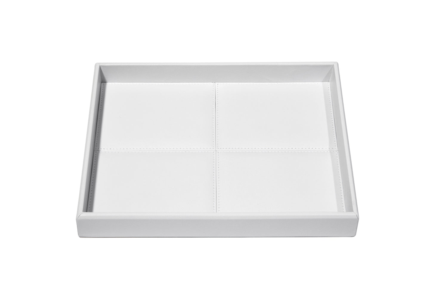 Riviere Eva Classic Rectangular Valet Tray | Leather Tray | Stitched Padded Lining | Ideal for Yacht Decor | Available at 2Jour Concierge, #1 luxury high-end gift & lifestyle shop