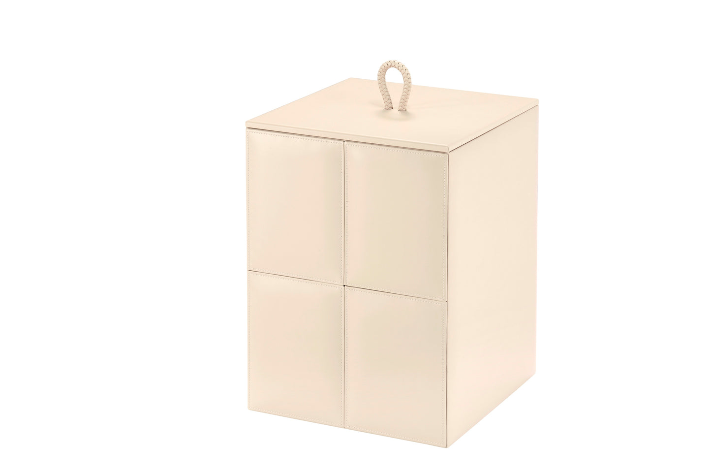Riviere Ivo Leather Wastepaper Lid | Luxury Home Accessories, Elegant Waste Disposal & Decorative Items | 2Jour Concierge, #1 luxury high-end gift & lifestyle shop